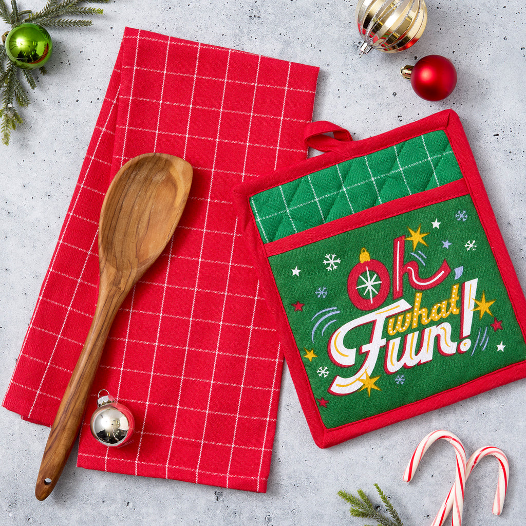 Oh What Fun Potholder Gift Set