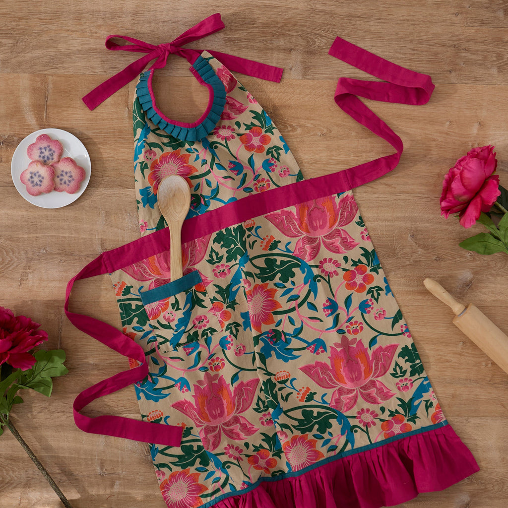 Boho Floral Apron