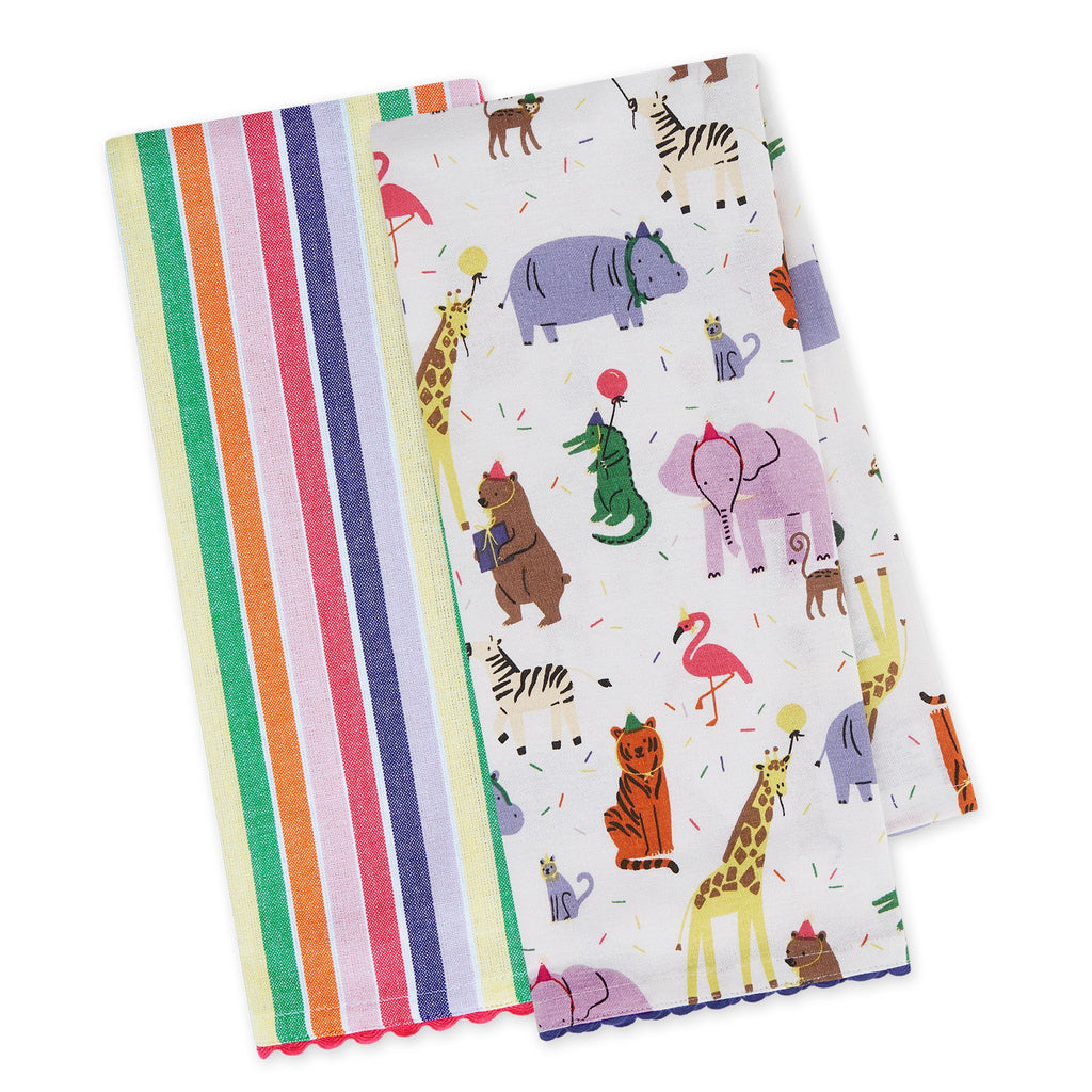 Party Animals Dishtowel Set of 2