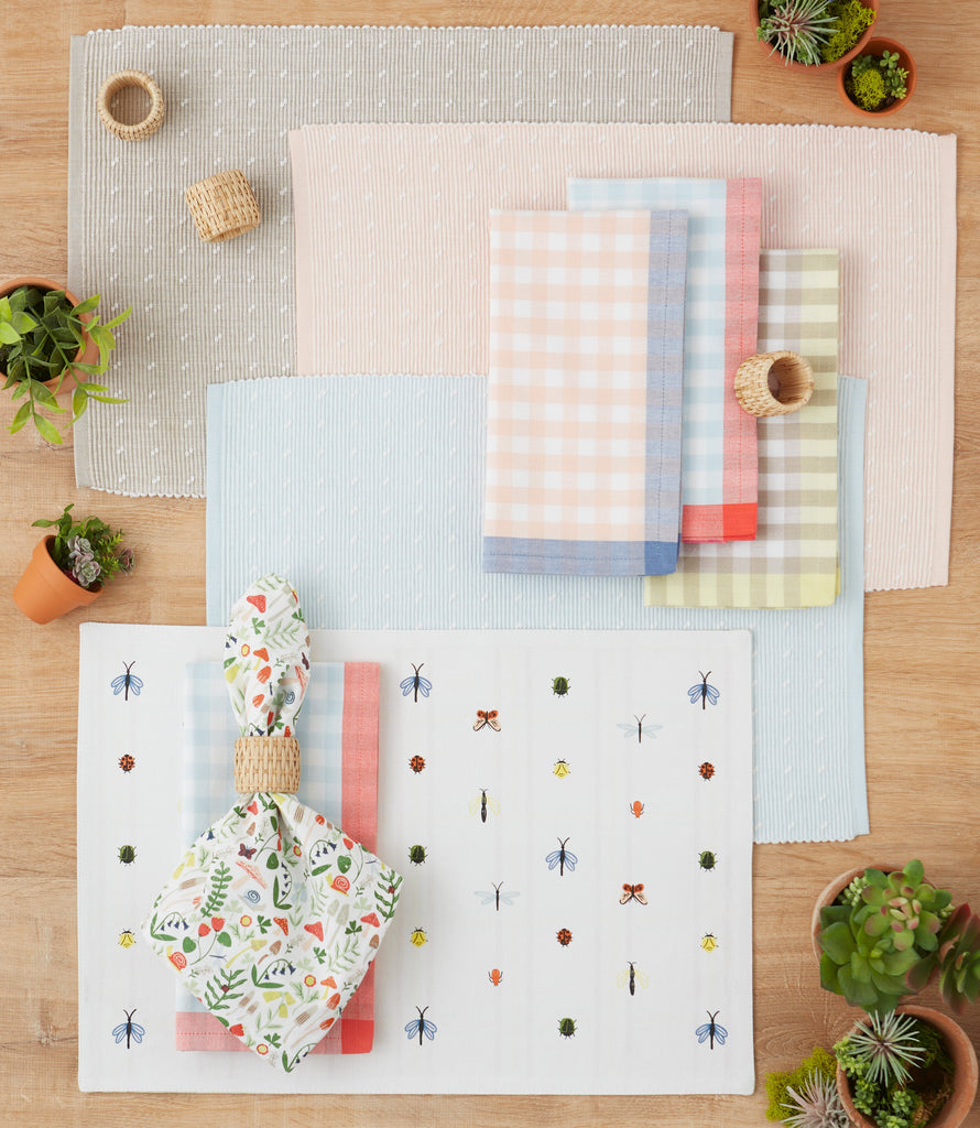 Ballad Blue Contrast Gingham Napkin