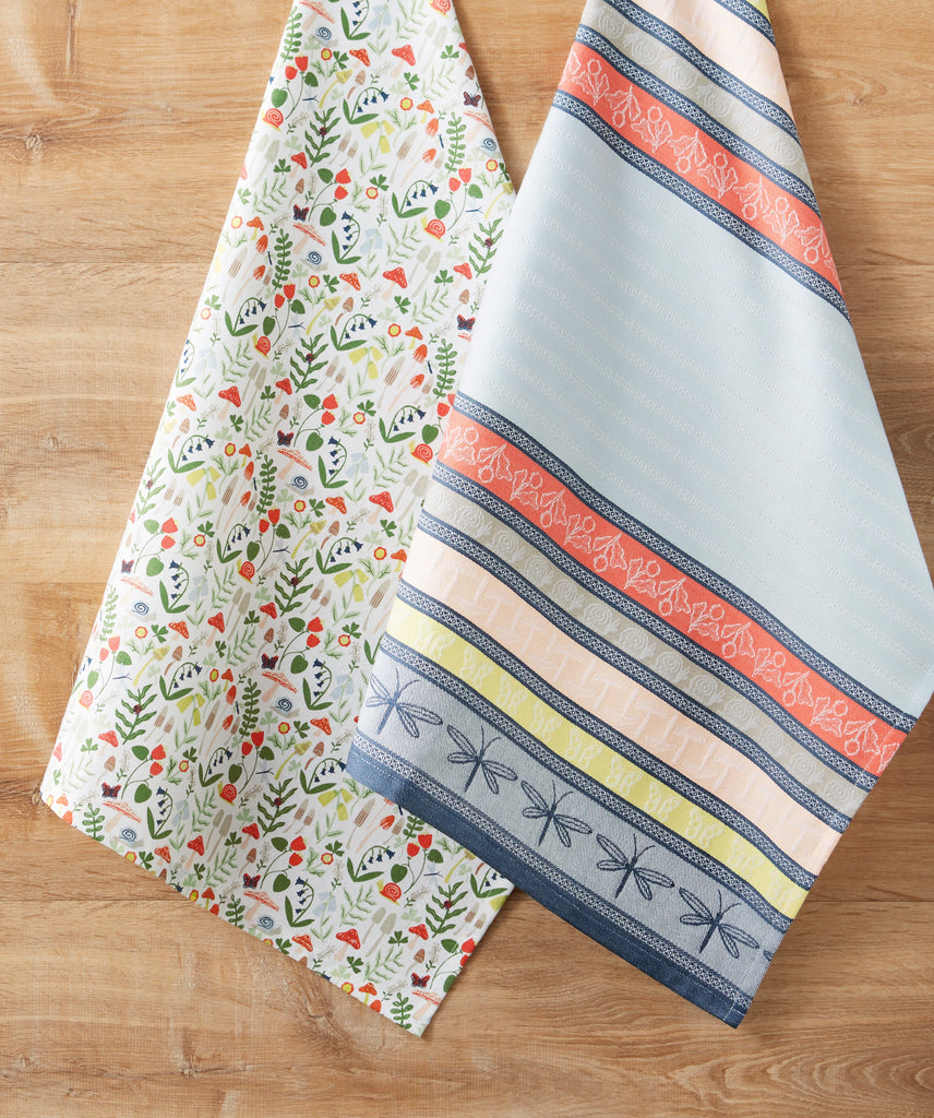 Spring Cottage Dishtowel Set of 2