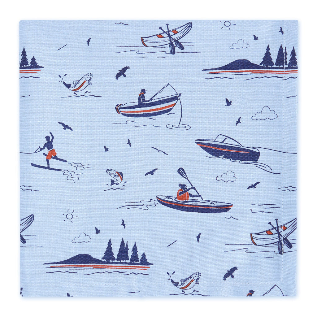 Life On The Lake Printed Napkin