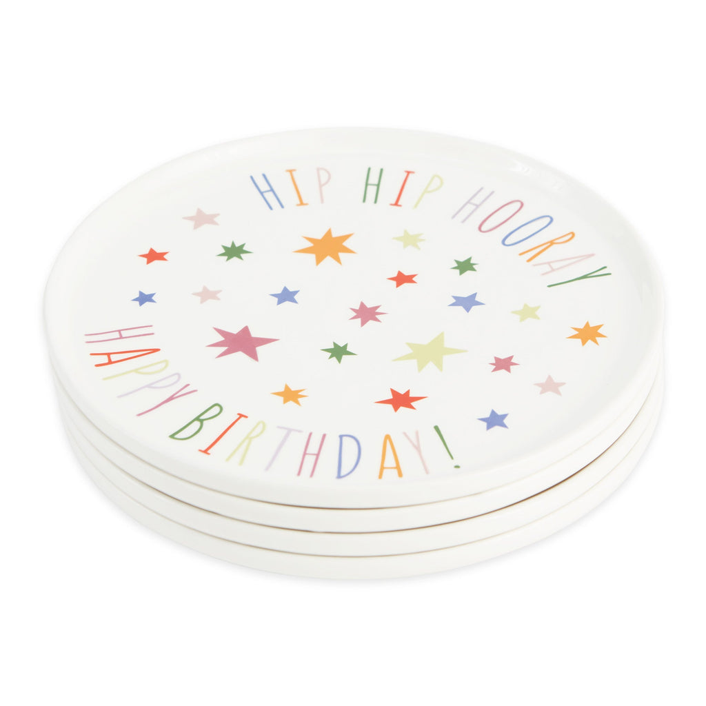 Hip Hip Hooray! Ceramic Dessert Plate