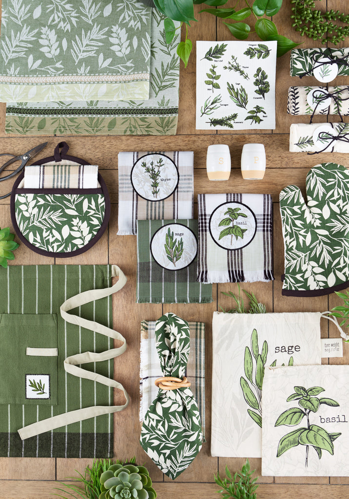 Garden Greens Printed Potholder Gift Set