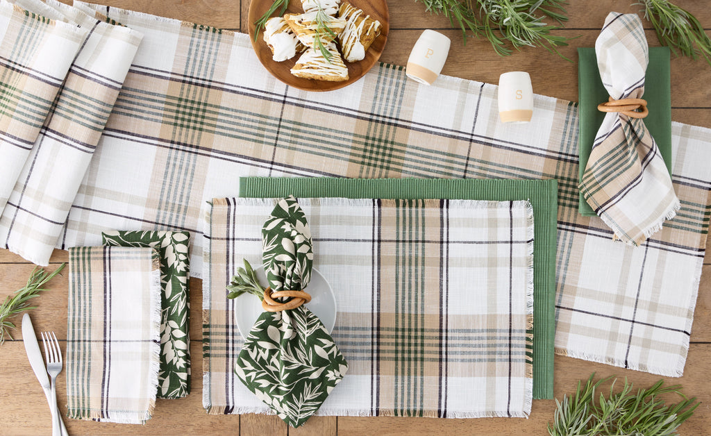 Green House Plaid Placemat