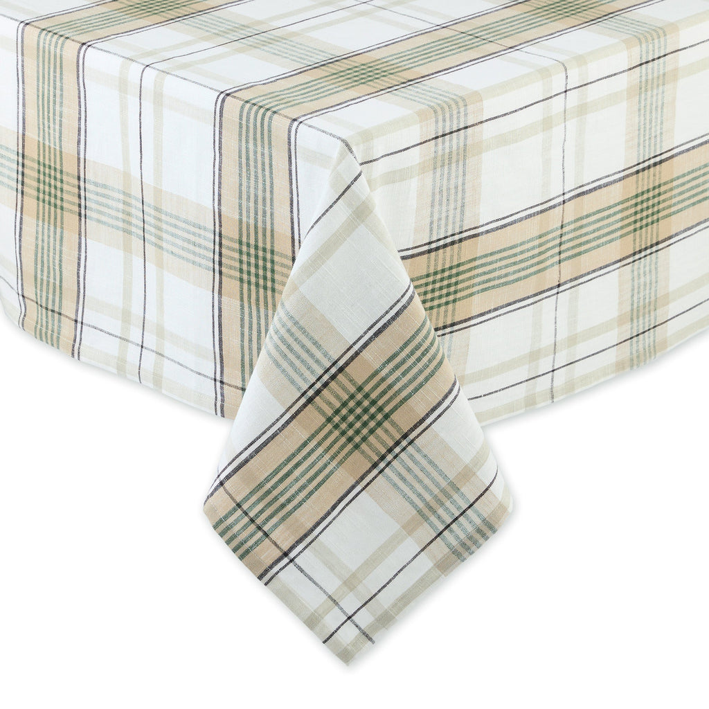 Green House Plaid Tablecloth -  60 x 84"