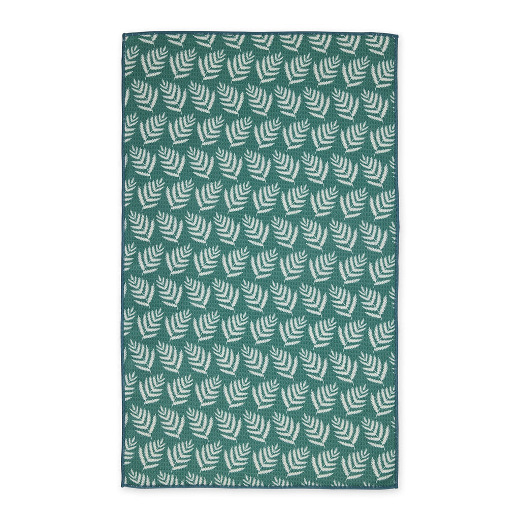 Fiddle Ferns Printed Microfiber Dishtowel