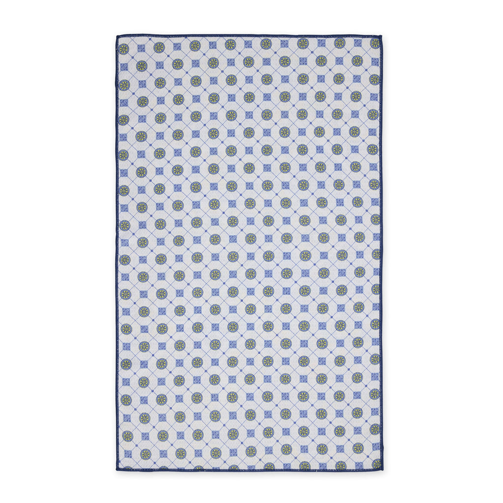 Lisbon Tiles Printed Microfiber Dishtowel