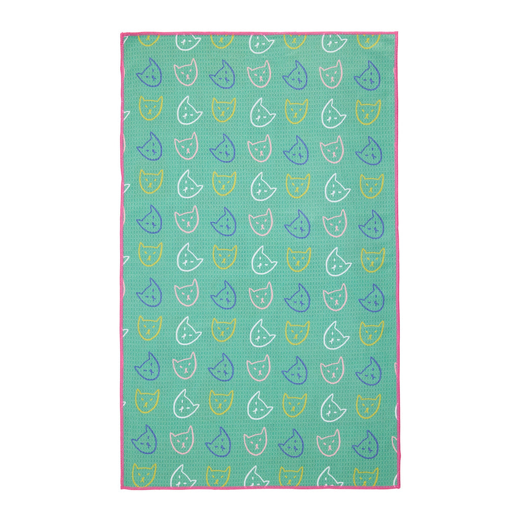 Meow Meow Printed Microfiber Dishtowel