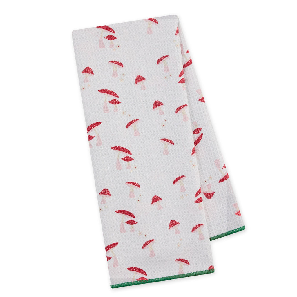 Mushroom Meadow Printed Microfiber Dishtowel