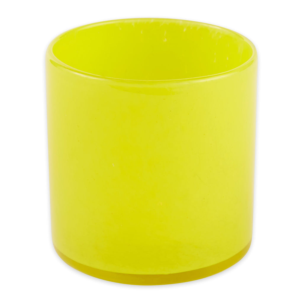 Citron Yellow Glass Candleholder