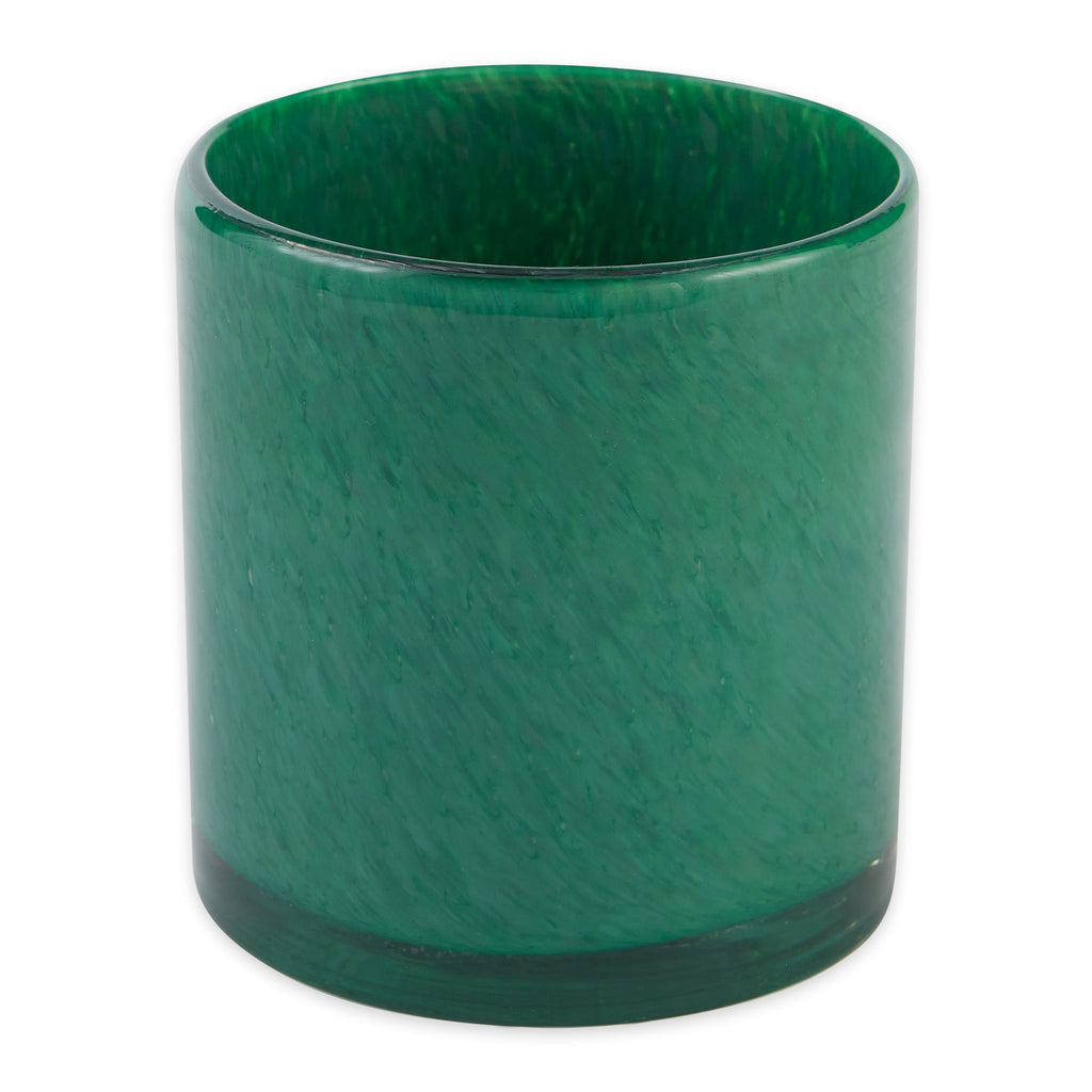 Jungle Green Glass Candleholder