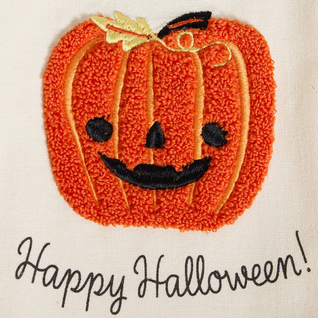 Happy Halloween Embellished Dishtowel