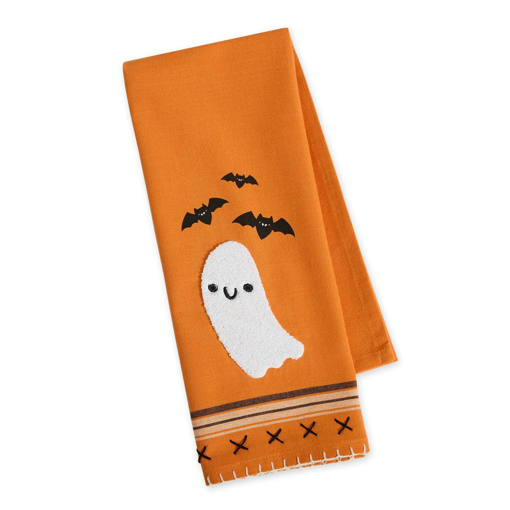Spooky Friends Embellished Dishtowel
