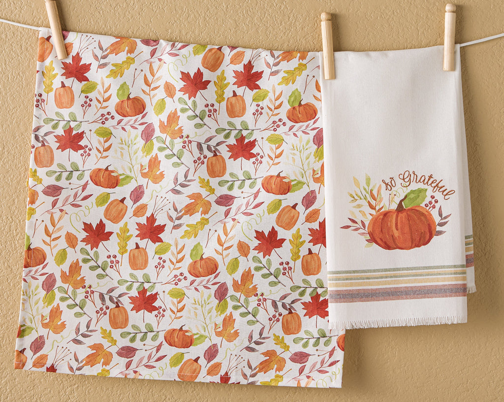 So Grateful Embellished Dishtowel
