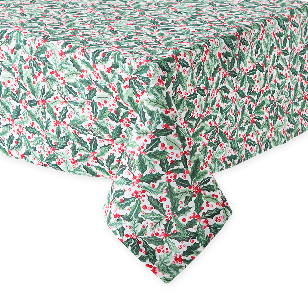 Holly Jolly Printed Tablecloth - 52x52