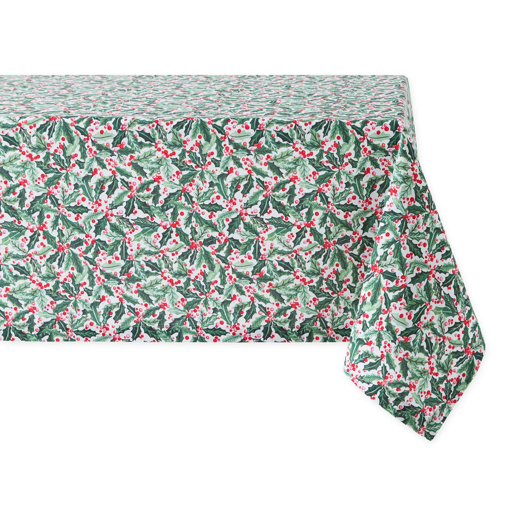 Holly Jolly Printed Tablecloth - 52x52
