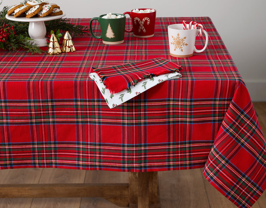 Tis the Season Plaid Napkin