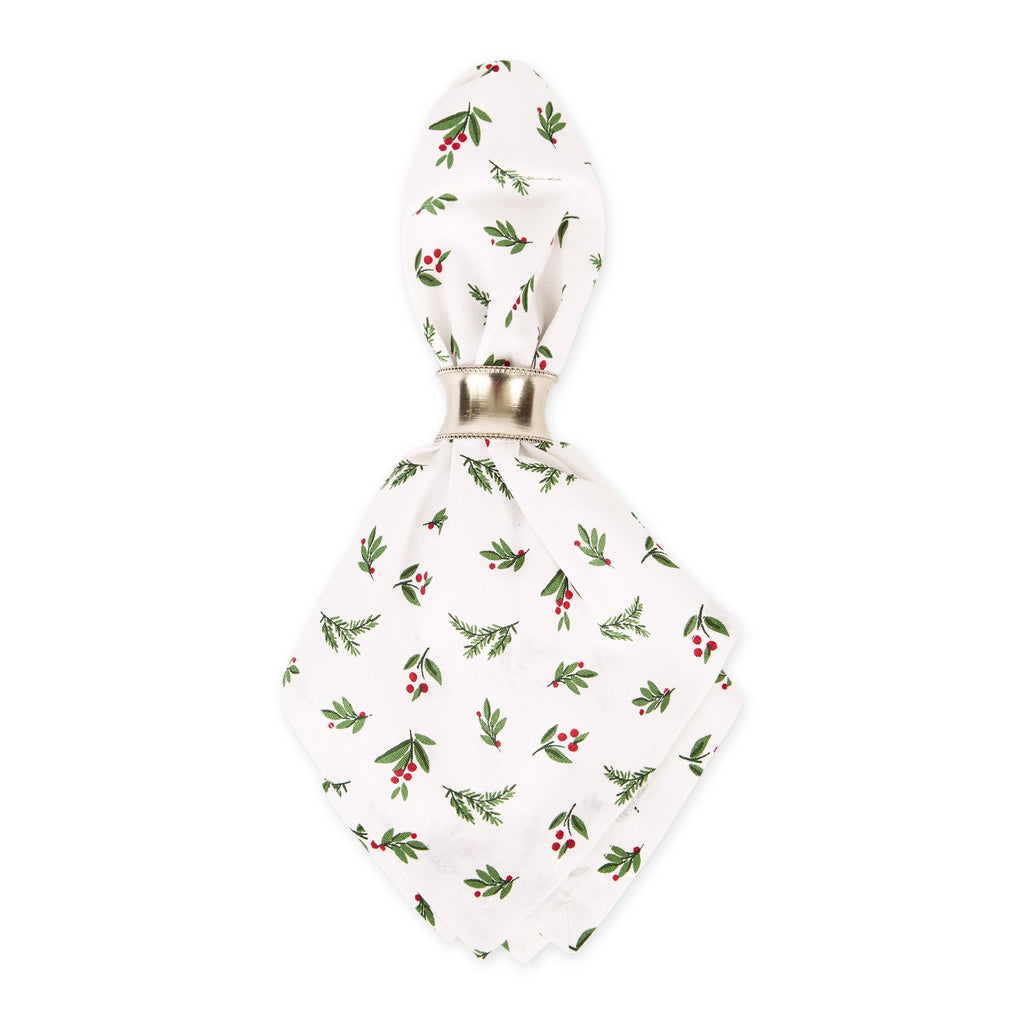 Holiday Berry Sprig Printed Napkin