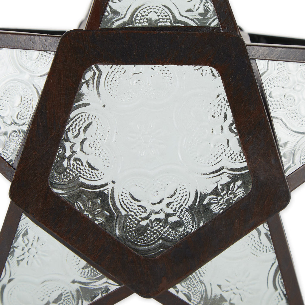 Clear Glass Star Lantern