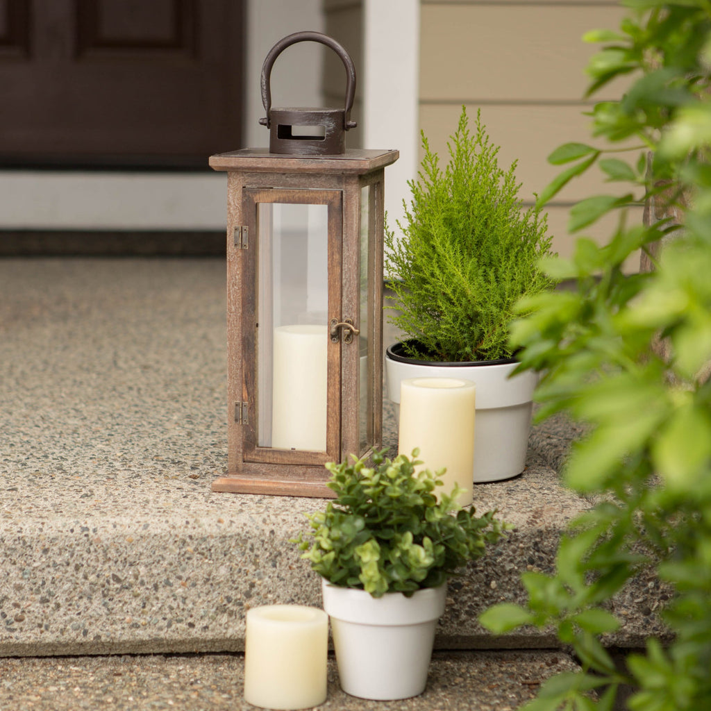 Lodge Wooden Lantern