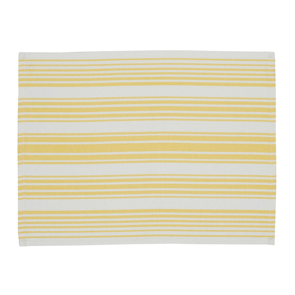 Lemon Zest Stripe Placemat - DII Design Imports