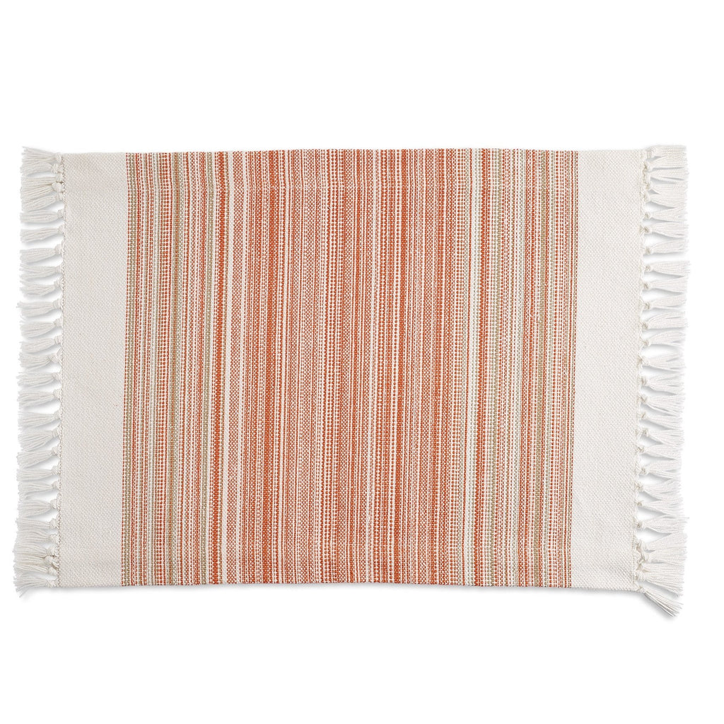 Pimento Striped Fringe Placemat - DII Design Imports