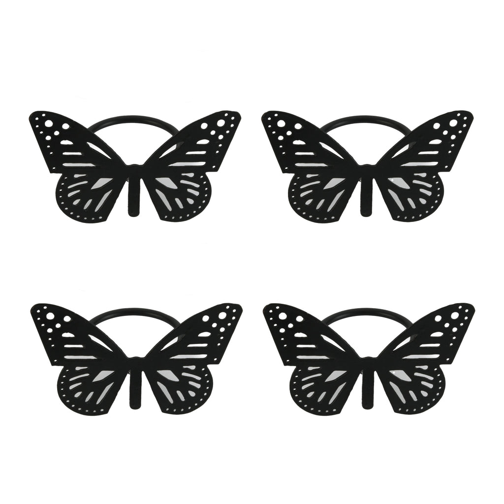 Butterfly Napkin Ring Set of 4