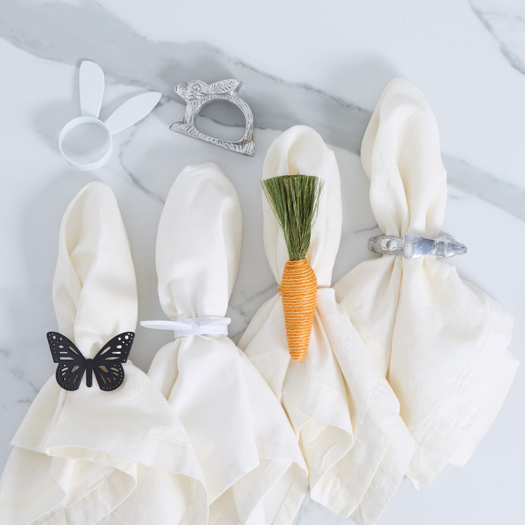 Butterfly Napkin Ring Set of 4
