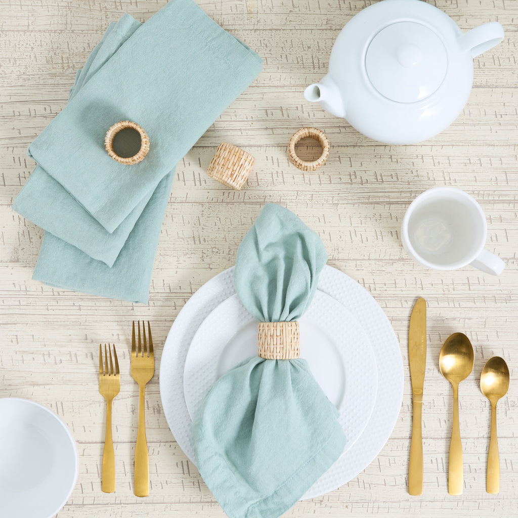 Rattan Napkin Ring Set of 4