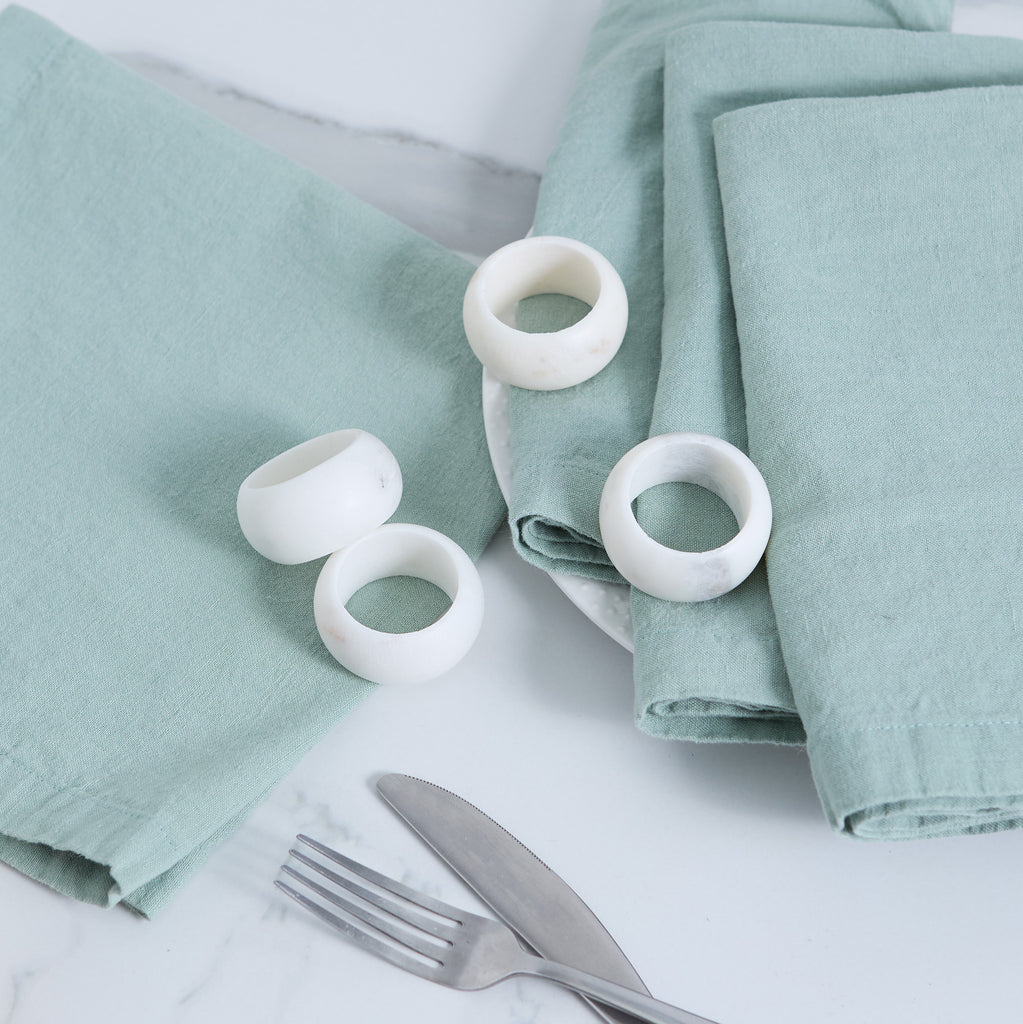 Marble Band Napkin Ring Set of 4