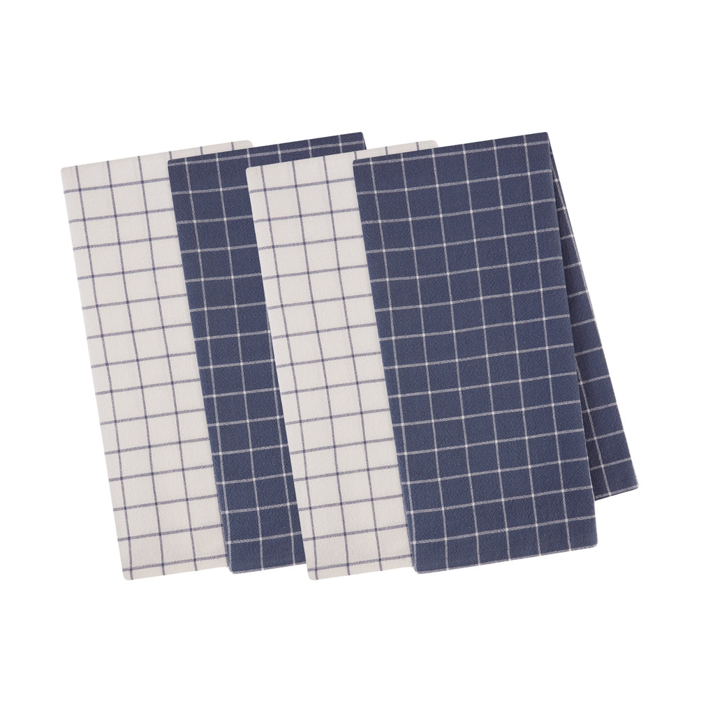 Blue Indigo Floursack Towel Set of 2