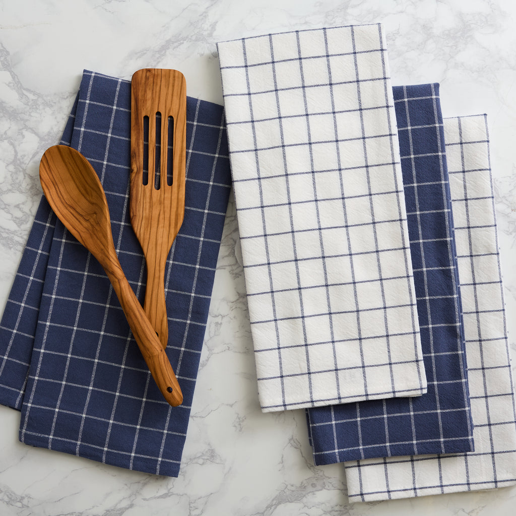 Blue Indigo Floursack Towel Set of 2