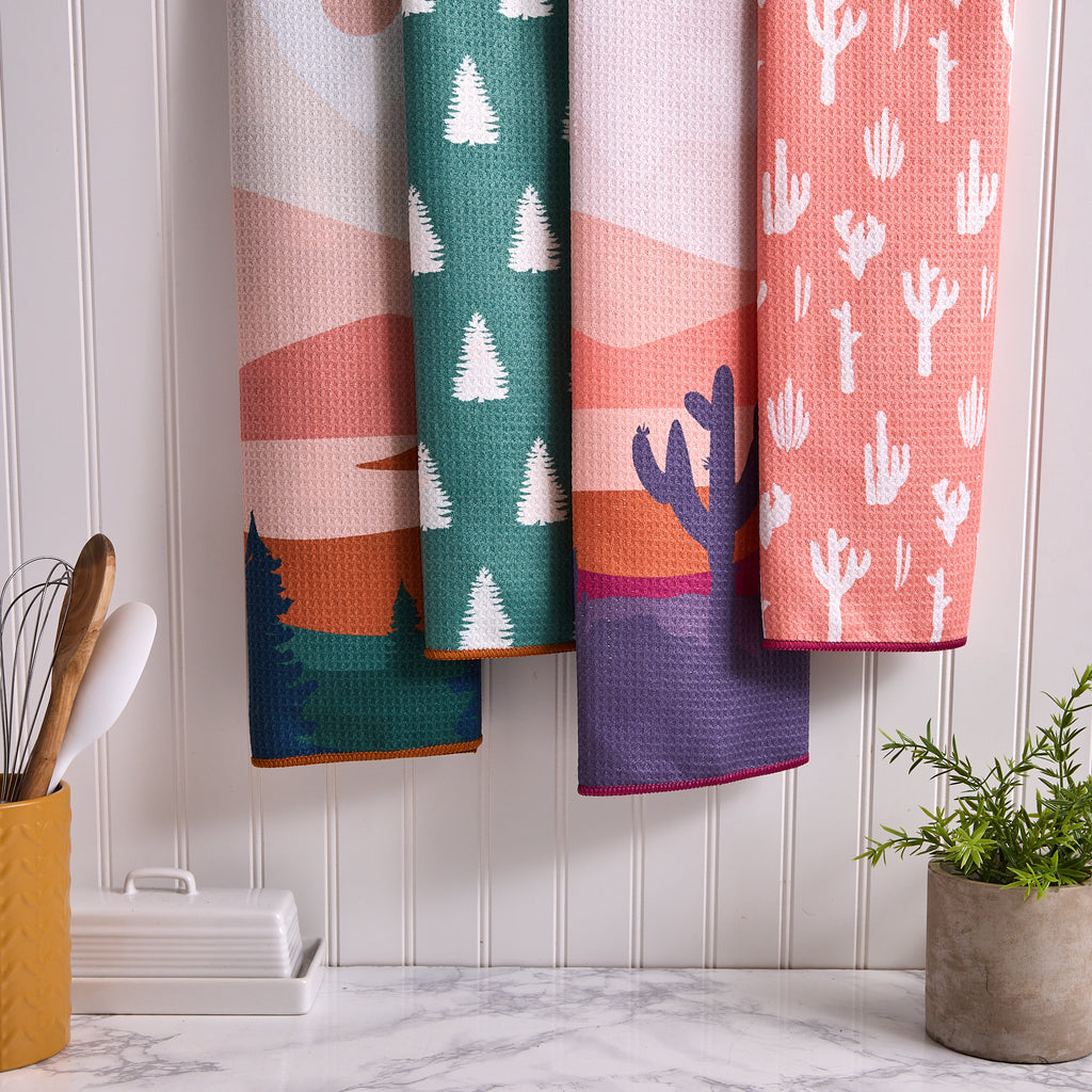 Sedona Sunset Printed Microfiber Dishtowel