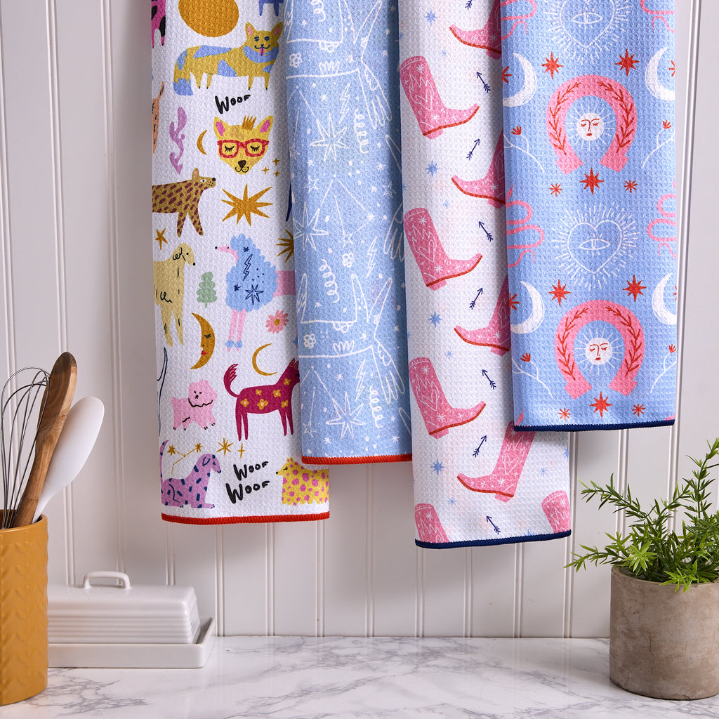 Wild West Printed Microfiber Dishtowel