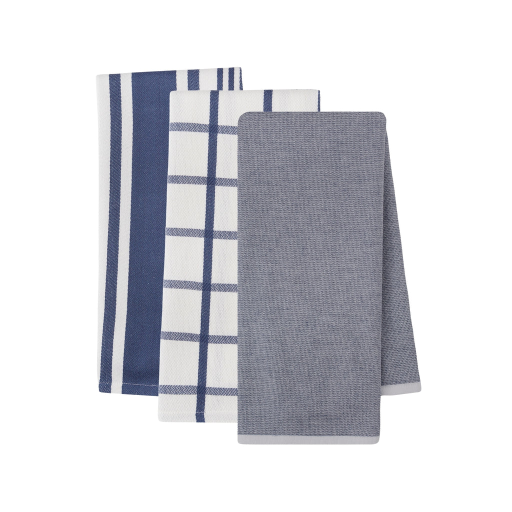 Blue Indigo Kitchen Towel Set of 3