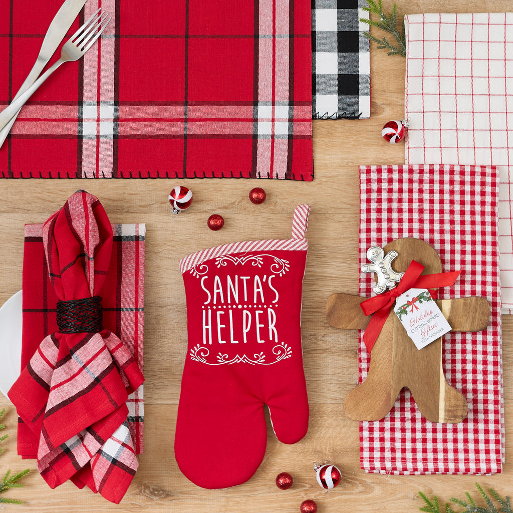 Sleigh Bells Plaid Napkin Set Of 4