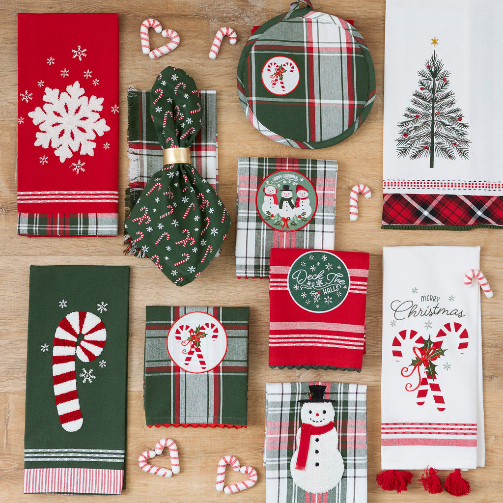 Deck The Halls Plaid Napkin Set Of 4
