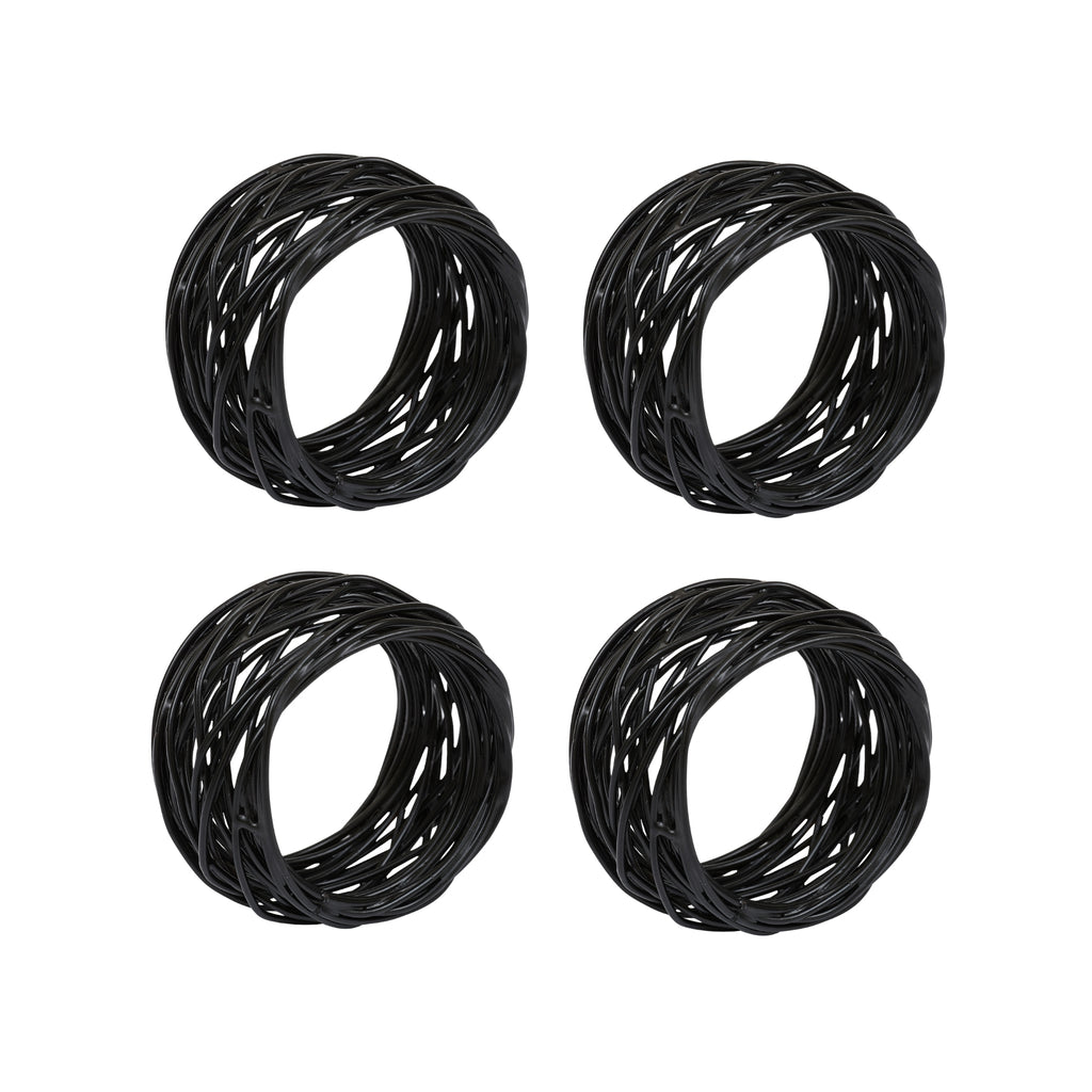 Birdnest Black Napkin Ring Set Of – DII Home Store