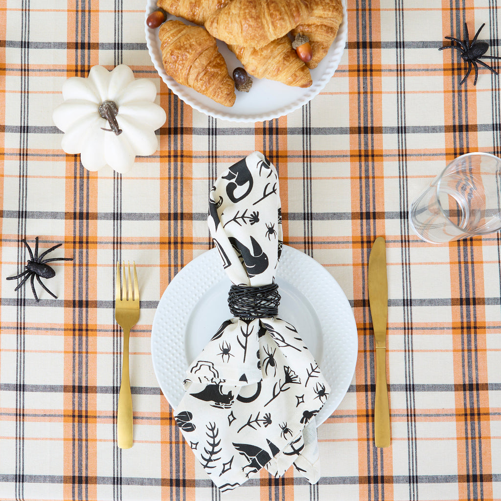 Birdnest Black Napkin Ring Set Of 4