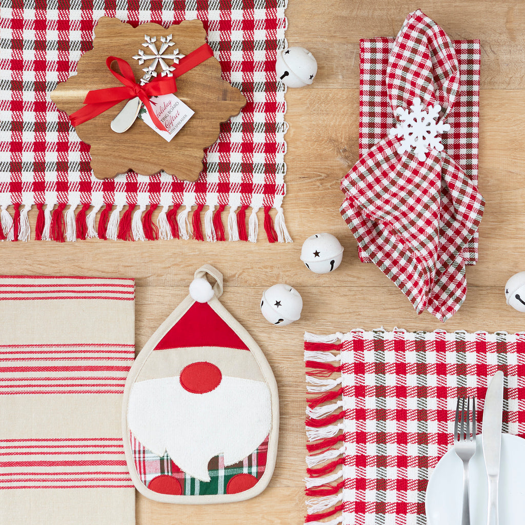 Holiday Houndstooth Placemat Set Of 4