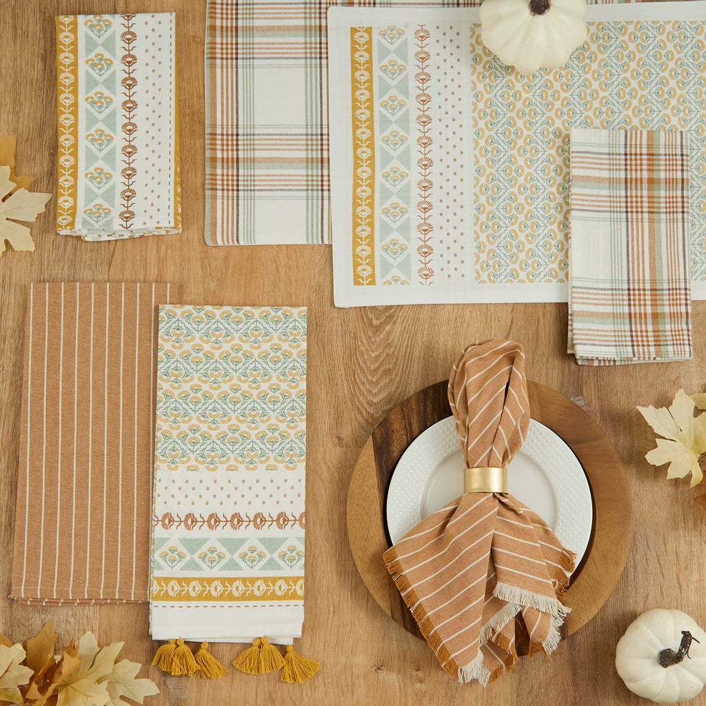 Golden Gardens Printed Placemat Set Of 4