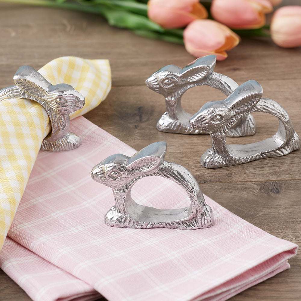 Silver Rabbit Napkin Ring