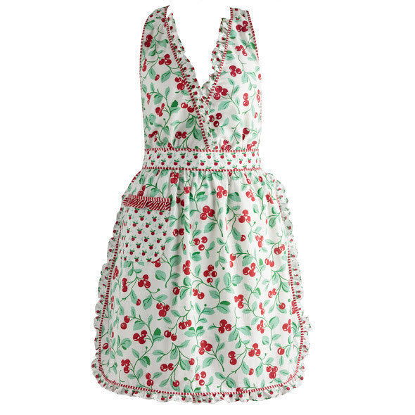 Cheri Cherry Vintage Apron - DII Design Imports