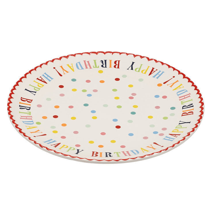 Large Happy Birthday! Plate - DII Design Imports