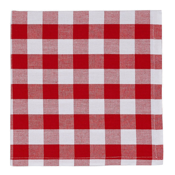 Tango & White Checkers Napkin - DII Design Imports