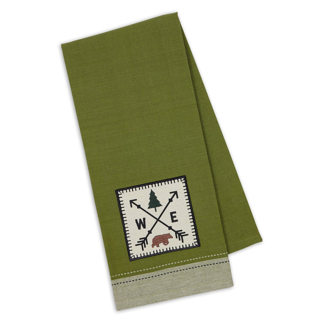 Compass Woods Embellished Dishtowel - DII Design Imports