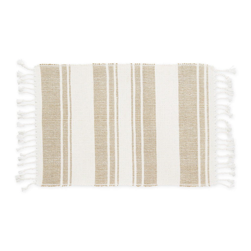 Coastal Sands Stripe Cotton Jute Placemat