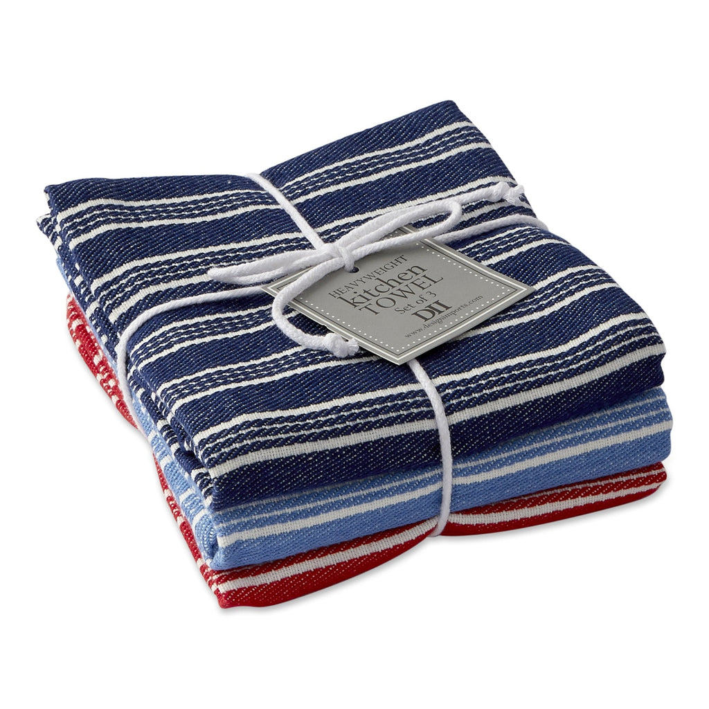 Starboard Stripe Heavyweight Dishtowel Set of 3 - DII Design Imports