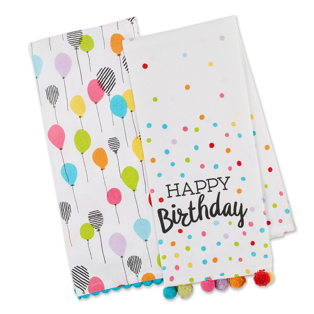 BIRTHDAY PARTY DISHTOWEL SET OF 2